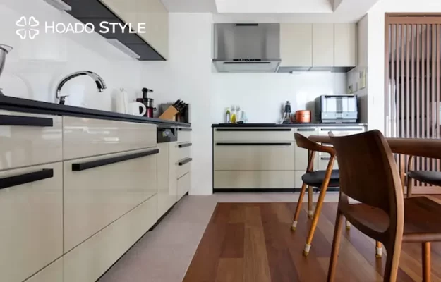 bếp trong thiết kế nhà phố 2025