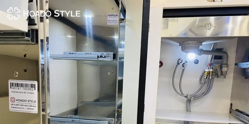 Giá tủ bếp inox cao cấp hoado style
